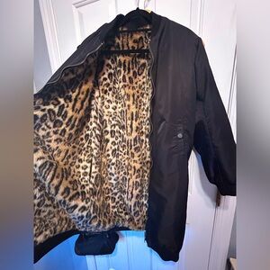 REVERSIBLE LEOPARD FUR COAT!
